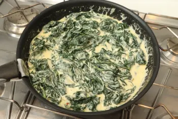 Épinards à la crème aux deux fromages : Étape 6