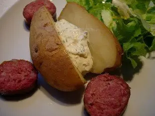 Pommes de terre au four, beurre ou crème aux herbes : Photo de l'étape 9