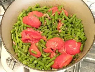 Haricots verts à la tomate