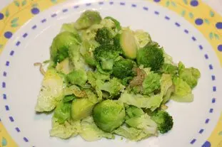 Poêlée de légumes verts