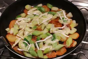 Galette croustillante poireaux-pommes de terre : Photo de l'étape 7