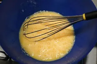 Omelette choux et lard : Photo de l'étape 2
