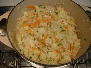 Risotto crémeux aux petits légumes : Photo de l'étape 20