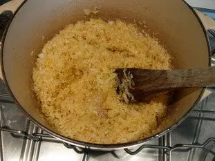 Risotto crémeux aux légumes et graines de lin : Photo de l'étape 6