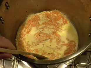 Spaghettis au saumon fumé