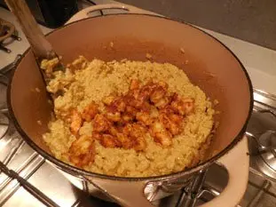 Risotto de crevettes au curry : Photo de l'étape 10