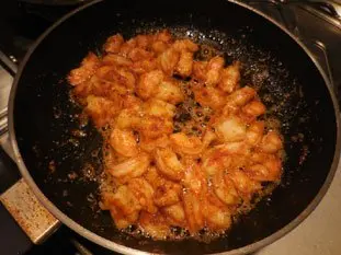 Risotto de crevettes au curry : Photo de l'étape 3