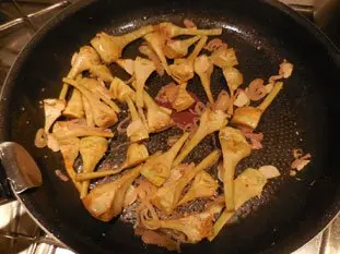 Penne aux artichauts violets : Photo de l'étape 5