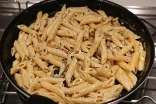 Penne aux champignons : Photo de l'étape 7