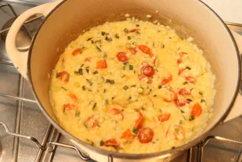 Risotto aux courgettes et tomates cerises : Étape 16