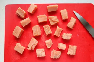 Tarte saumon et fondue de poireaux