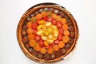 Tarte fine aux tomates cerises et pesto : Photo de l'étape 8