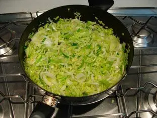 Tarte filo-poireaux-fromage : Photo de l'étape 2