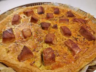 Tarte poireaux-thon frais : Photo de l'étape 11