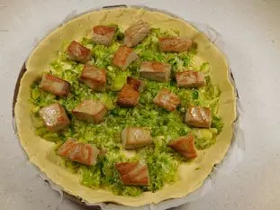 Tarte poireaux-thon frais : Photo de l'étape 8