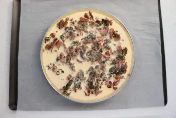 Quiche à l'oseille et pommes de terre