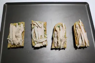 Tartines grillées de poulet à la crème de sésame : etape 25