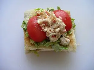 Sandwichs club au crabe et saumon fumé : Photo de l'étape 11