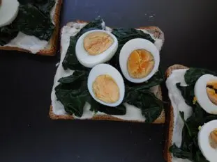 Croque-monsieur aux épinards : Photo de l'étape 4