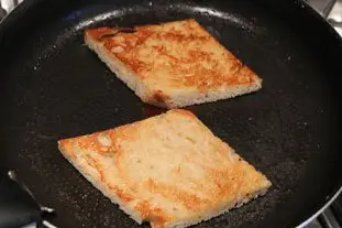 Tartines aux blancs de poireaux et oeuf mollet : Photo de l'étape 6