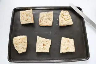 Tartines grillées aux poireaux et Camembert : Photo de l'étape 1