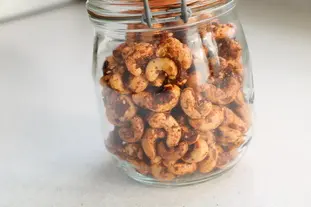 Noix de cajou grillées aux épices
