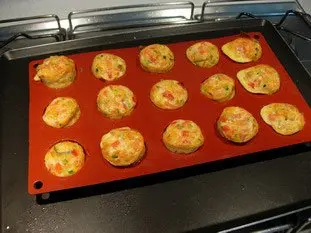 Petites omelettes aux légumes : Photo de l'étape 15
