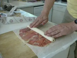 Feuilletés au jambon "En escargot" : Photo de l'étape 4