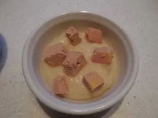 Purée de topinambours au foie gras