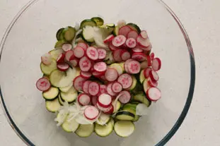 Salade de jeunes courgettes : Photo de l'étape 3