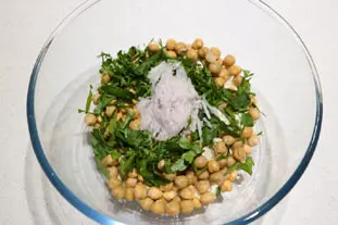 Salade de pois chiche à la libanaise : Photo de l'étape 4