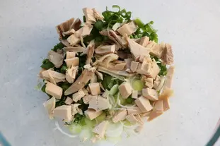 Salade d'avocat, artichaut et poulet : Photo de l'étape 3