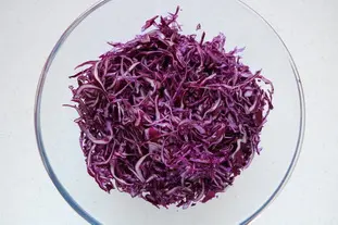 Salade de chou rouge de Nanou : Photo de l'étape 1