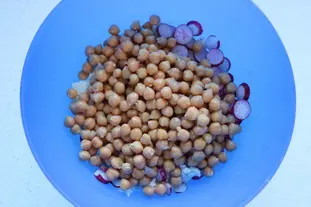 Salade chou fleur et pois chiche : Photo de l'étape 3
