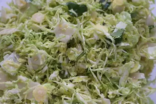 Choux de Bruxelles en salade