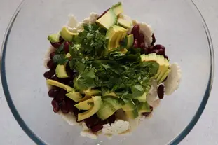 Salade de chou fleur, haricots rouges et avocat : etape 25 Salade de chou fleur, haricots rouges et avocat : etape 25