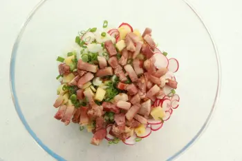 Salade croquante de riz au jambon : Étape 8