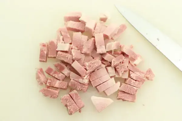 Salade croquante de riz au jambon