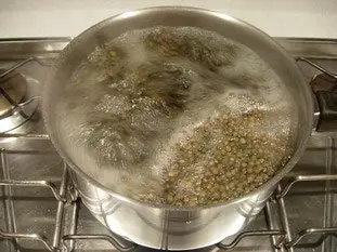 Salade tiède de lentilles : Photo de l'étape 3