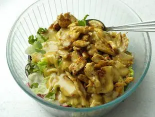 Salade tiède de poulet