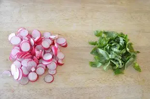 Salade mi-croquante aux crevettes : Photo de l'étape 4