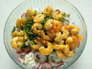 Salade mi-croquante aux crevettes : Photo de l'étape 10