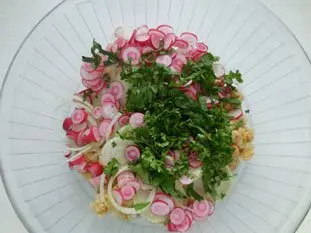 Salade de pois-chiche : Photo de l'étape 4