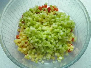 Salade cubique : Photo de l'étape 6