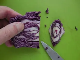 Salade de chou rouge à la ciboule : Photo de l'étape 4