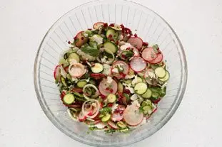 Salade croquante de printemps