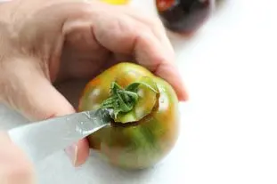 Salade multi-tomates : Photo de l'étape 2