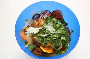 Salade multi-tomates : Photo de l'étape 4