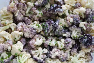 Salade de chou-fleur bicolore