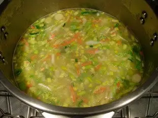 Soupe de légumes moulinée : Photo de l'étape 7